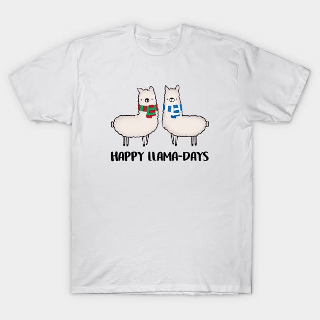 Happy Llama-Days T-Shirt by staceyromanart